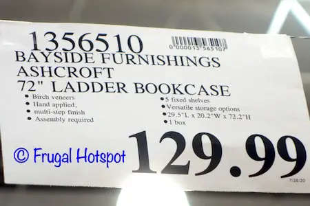 Whalen Bayside Furnishings Ashcroft Ladder Bookcase Costco price Whalen Bayside Furnishings Ashcroft Ladder Bookcase Costco price