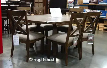 Bayside Furnishings Leyton 7 Pc Square, Whalen Dining Chairs