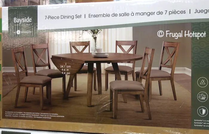 Whalen Bayside Furnishings Leyton 7-Pc Square to Round Dining Set Costco Whalen Bayside Furnishings Leyton 7-Pc Square to Round Dining Set Costco