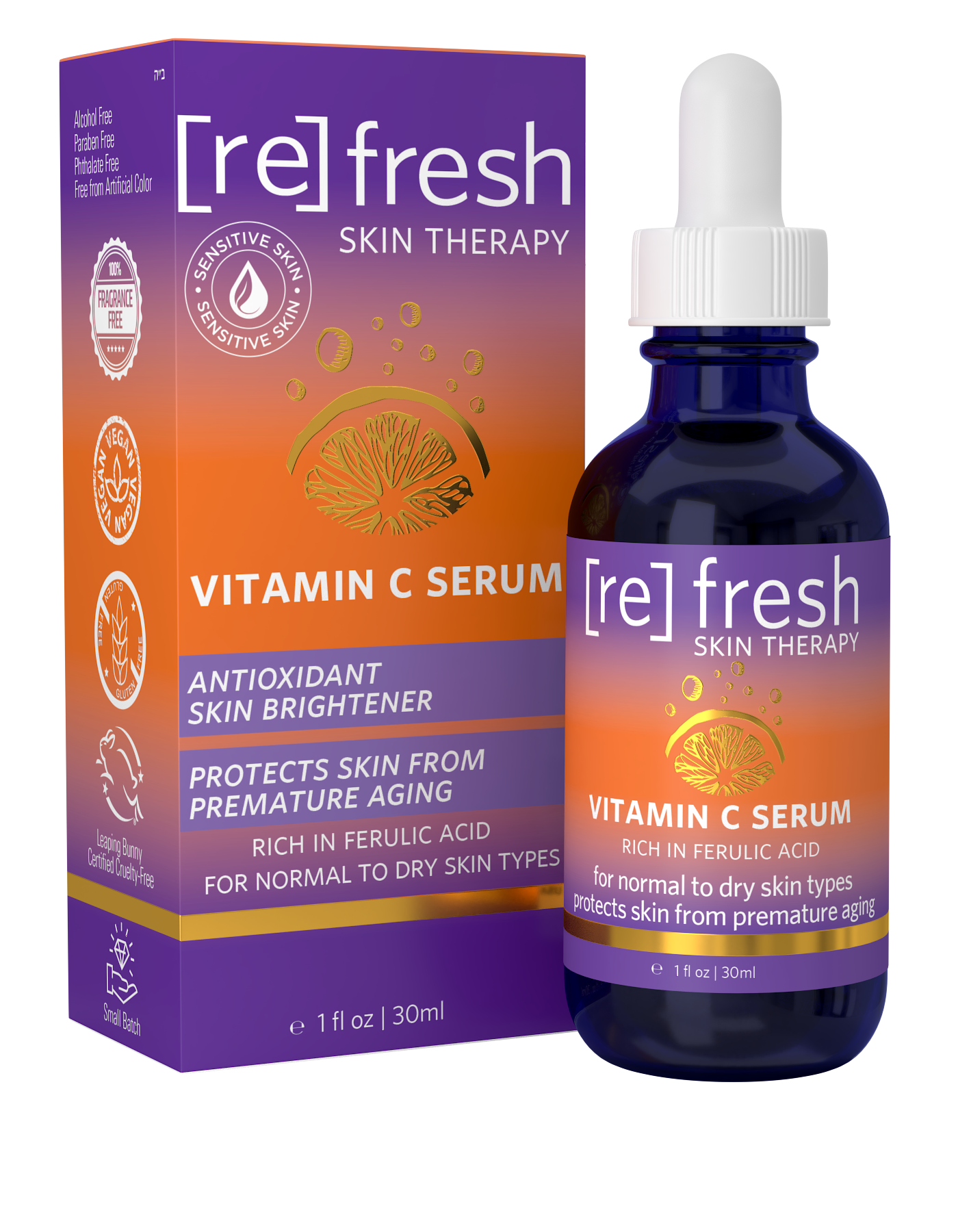 Refresh Skin Therapy Vitamin C Serum Bottle and Box at Costco