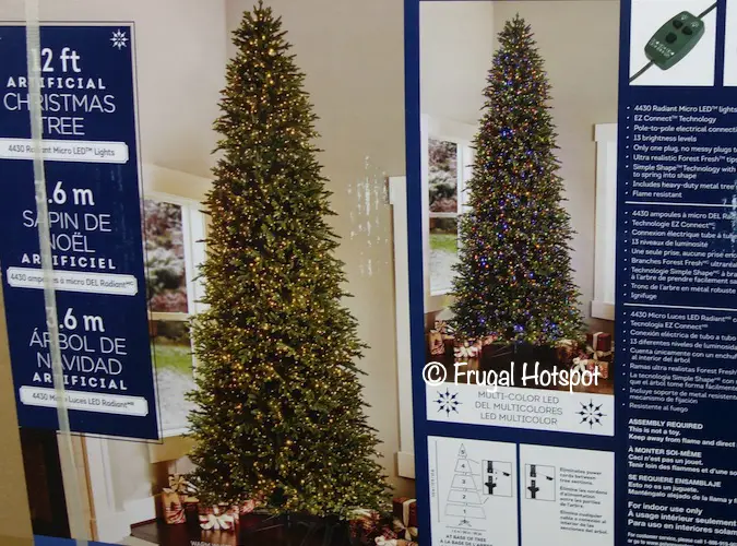 12' Pre-Lit Artificial Christmas Tree | Costco