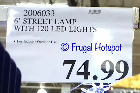 6' Street Lamp with 120 LED Lights | Costco Price