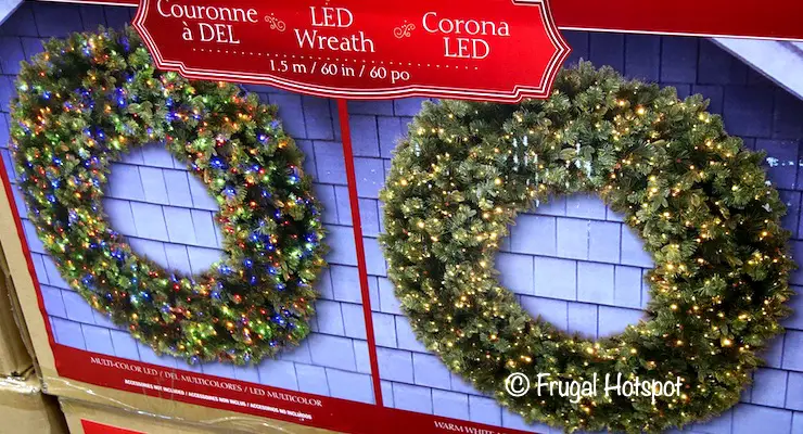 60 LED Wreath 2020 | Costco