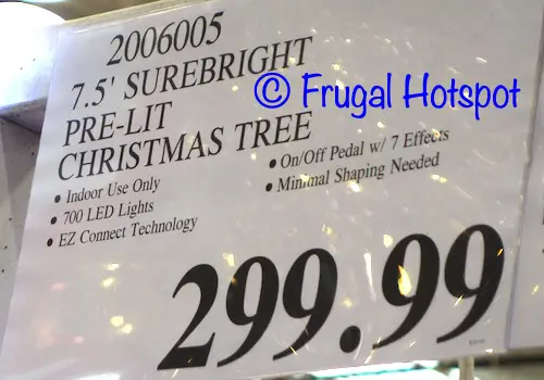 7.5' Pre-Lit Artificial Christmas Tree 2020 | Costco Price