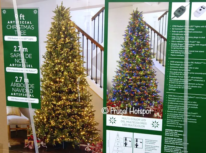 9' Pre-Lit Artificial Christmas Tree | Costco