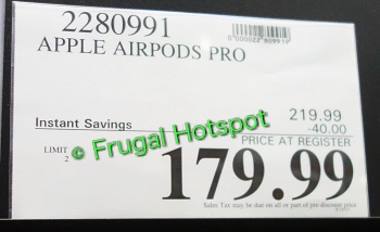 Apple Airpods Pro On Sale At Costco Frugal Hotspot