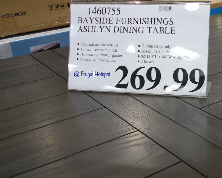 Bayside Furnishings Ashlyn Dining Table | Costco Price