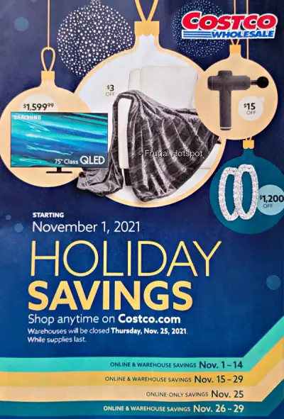 Costco Black Friday and Holiday Savings 2021 | Frugal Hotspot