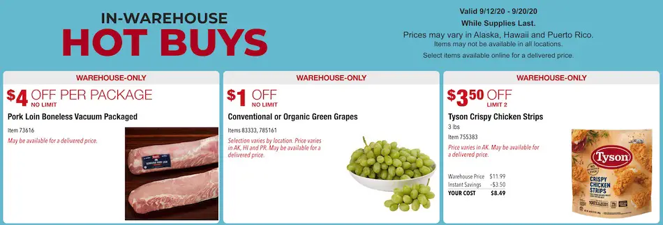 Costco In-Warehouse Hot Buys Sale! 9/12/20 -9/20/20 | Section 1