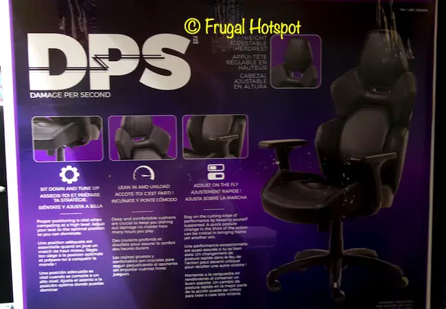 DPS 3D Insight Gaming Chair Description | Costco