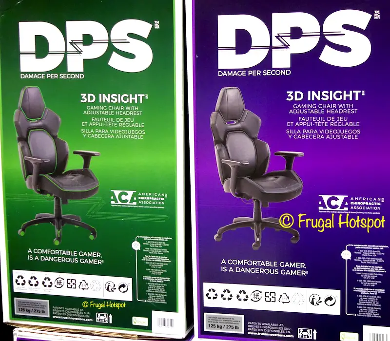 DPS 3D Insight Gaming Chair with Adjustable Headrest | Costco