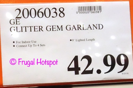 GE Glitter Gem Garland | Costco Price