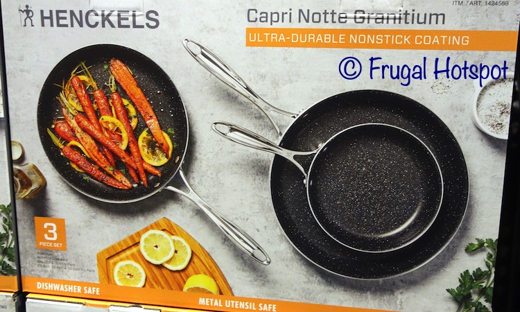 Henckels Capri Notte Granitium 3-Pc Fry Pan Set | Costco
