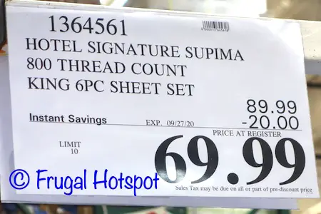 Luxurious Hotel Signature Sheet Set on Sale at Costco! | Frugal Hotspot