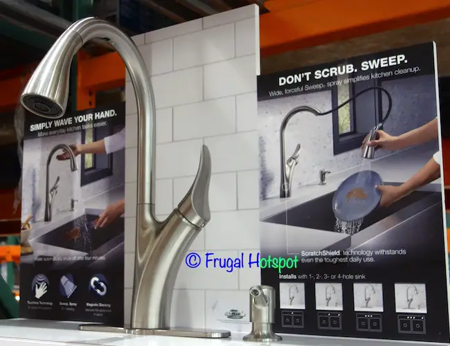costco kohler malleco pull down kitchen sink faucet