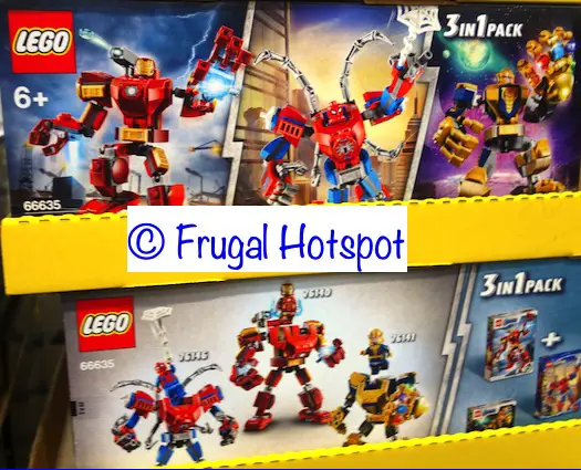 Lego Marvel Superheroes 3-Pack Set . Iron Man, Thanos, Spider Man. | Costco