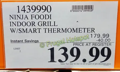 Ninja Foodi Smart Indoor Grill | Costco Sale Price 2
