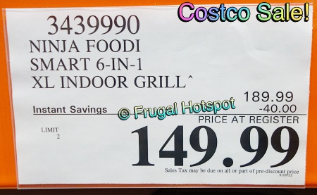 Ninja Foodi Smart Indoor XL Grill | Costco Sale Price