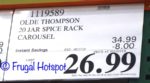 Olde Thompson 20 Jar Spice Rack | Costco Sale Price
