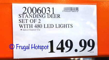 Set of 2 Lighted Deer 2020 Costco Price