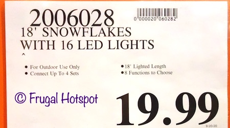 Snowflake LED Lights | Costco Price