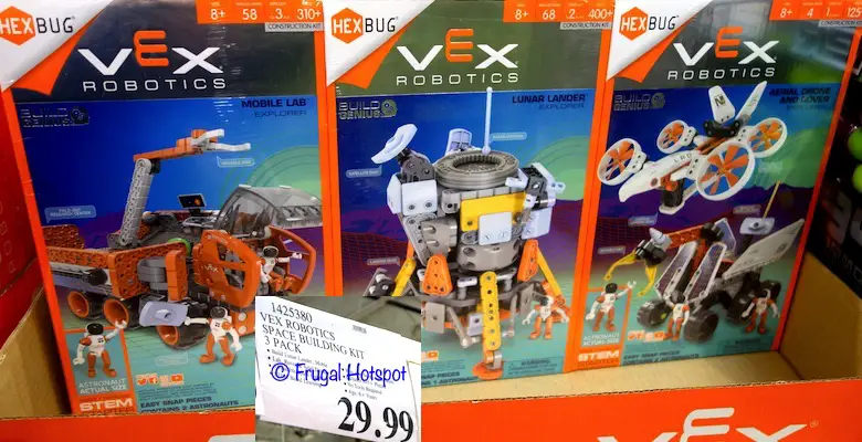 Vex Robotics Space Building Kit 3-Pack. Mobile Lab, Lunar Lander AND Aerial Drone + Rover. | Costco