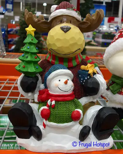 15 Moose and Snowman with LED lights | Costco Display