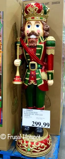 6' Nutcracker with Music and LED Lights | Costco Display