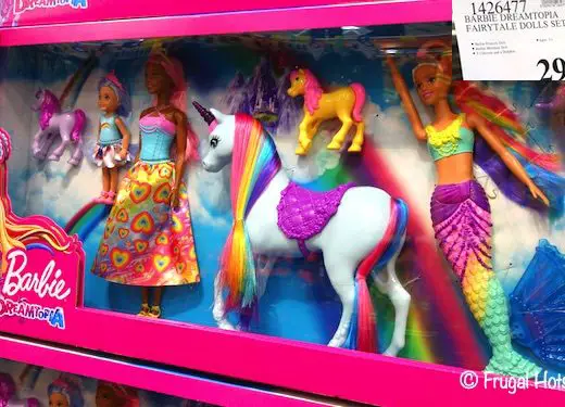 Barbie Dreamtopia Set with Princess, Mermaid, Unicorns, Dolphin | Costco