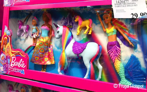 Barbie Dreamtopia Set with Princess, Mermaid, Unicorns, Dolphin | Costco