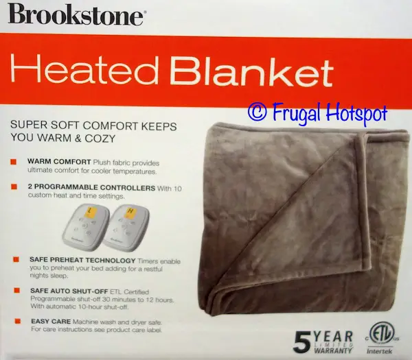 Brookstone Heated Blanket Description | Costco