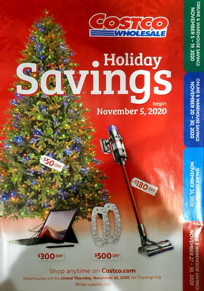 Costco Holiday Savings Coupon Book | November 2020 | Cover Page 1
