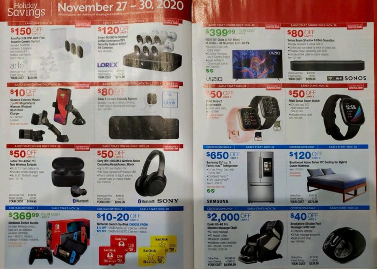 Costco 2020 Holiday Savings Coupon Book! 11/5/20 11/30/20
