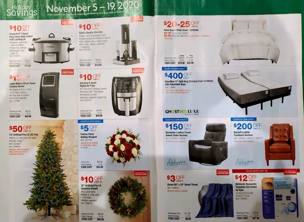 Costco Holiday Savings Coupon Book | November 2020 | Page 3