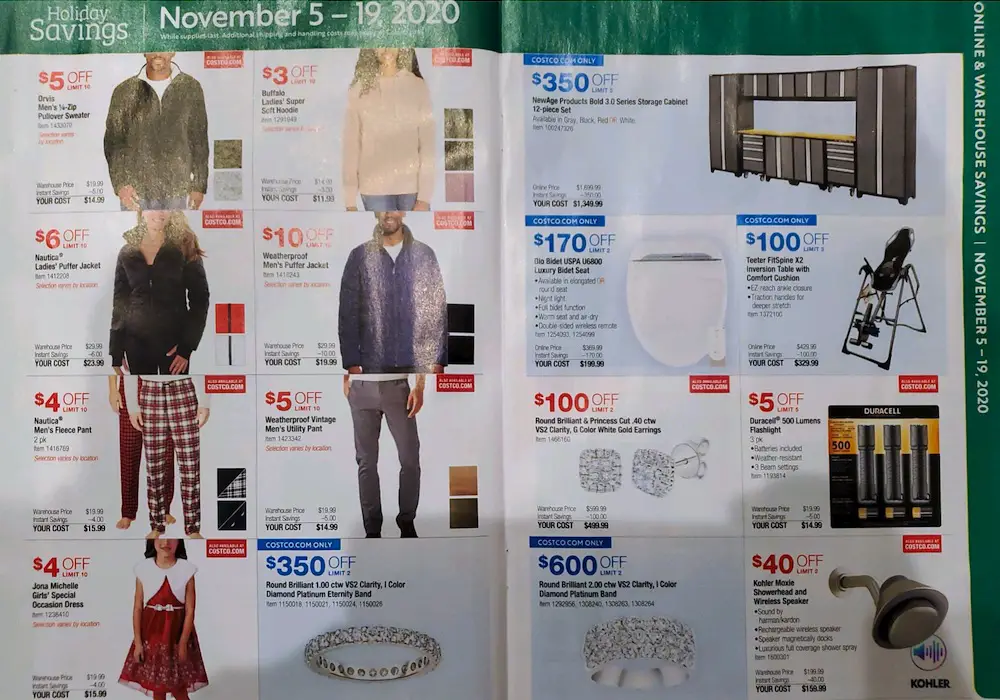 Costco Holiday Savings Coupon Book | November 2020 | Page 4