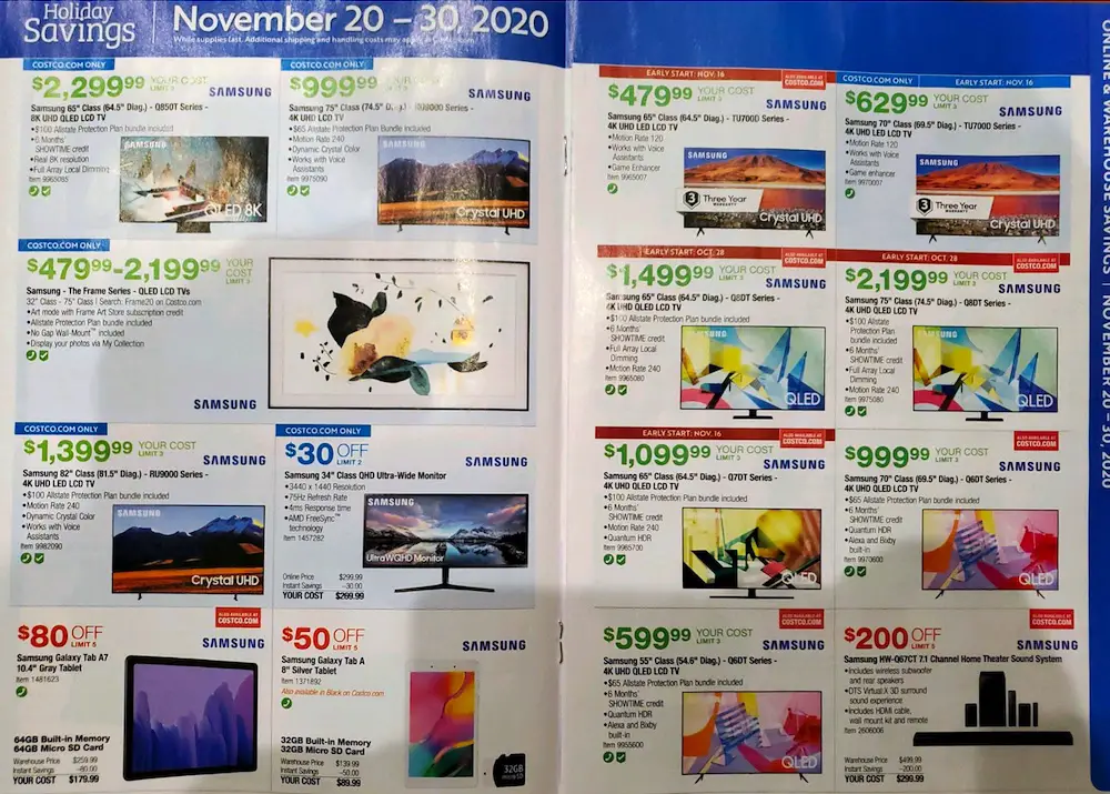 Costco Holiday Savings Coupon Book | November 2020 | Page 8