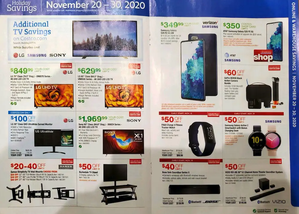 Costco Holiday Savings Coupon Book | November 2020 | Page 9