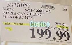 Costco Sale Price Sony NC Headphones