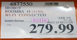 Costco Sale Price | iRobot Roomba i4 Robot Vacuum