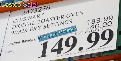 Cuisinart Digital AirFryer Toaster Oven | Costco 2473236
