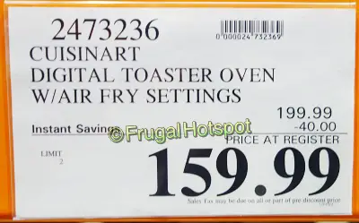 Cuisinart Digital AirFryer Toaster Oven | Costco Sale Price 2