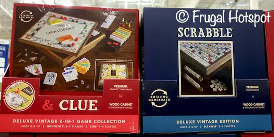 Deluxe Vintage Edition Monopoly, Clue, Scrabble | Costco