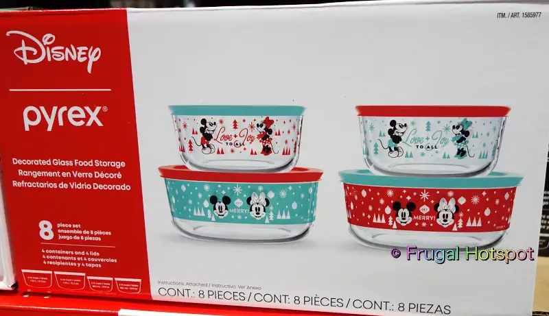 Pyrex 4-pc. Disney's Mickey Mouse Since 1928 Glass Food Storage Set