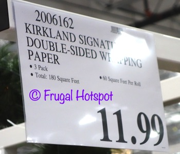 Kirkland Signature Double-Sided Wrapping Paper | Costco Price