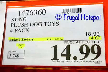Kong Plush Dog Toys | Costco Sale Price