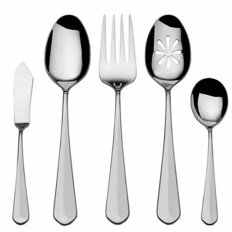 Mikasa 65-Piece Stainless Steel Flatware Set Colette Hostess | Costco