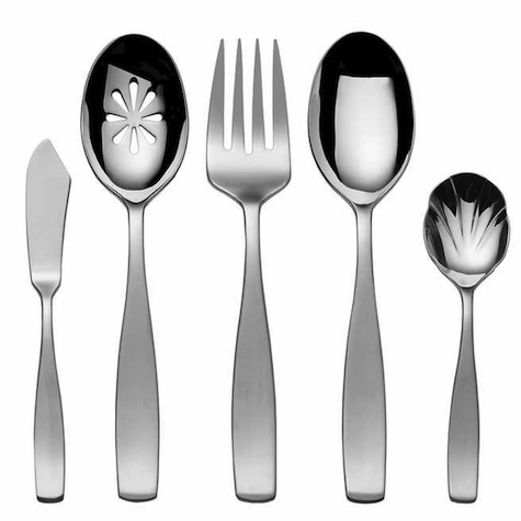 Mikasa 65-Piece Stainless Steel Flatware Set Satin Loft Hostess | Costco