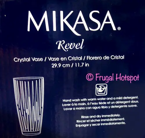 Mikasa Revel Crystal Vase Care Instructions | Costco