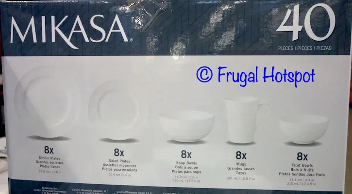 Mikasa Swirl Bone China 40-Piece Set What Is Included | Costco