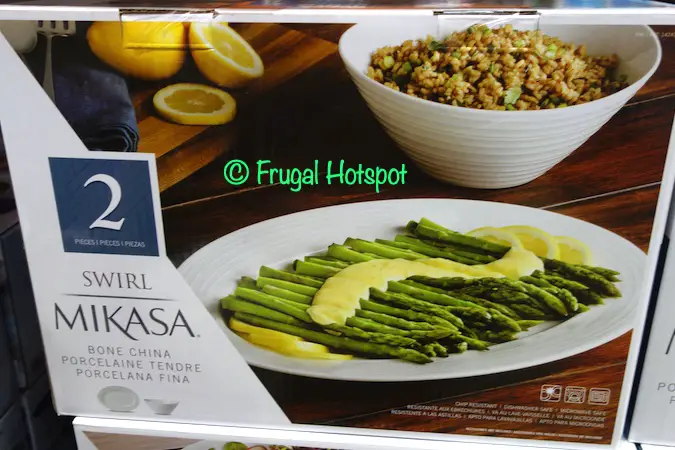 Mikasa Swirl Platter and Serving Bowl Costco